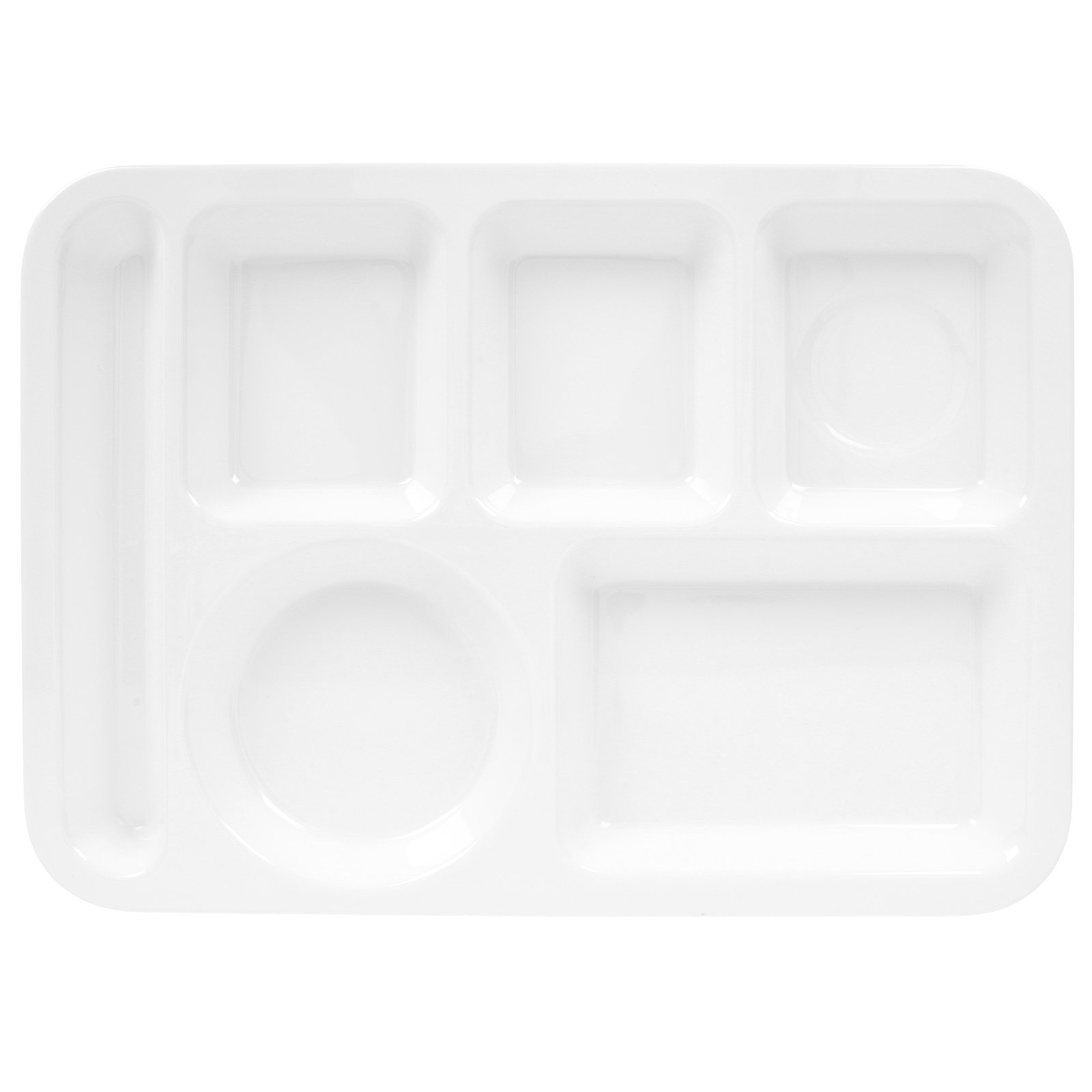 Meal Prep Healthy Lunch - 6-Compartment Divided Breakfast Plate Multi-Grid Portion