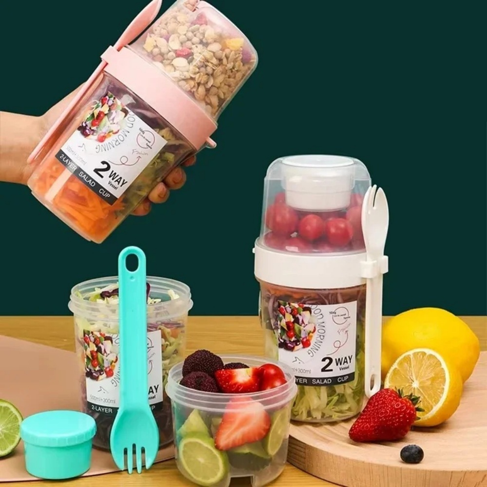 Meal Prep Yogurt - Portable Salad Cup Breakfast Cup Food