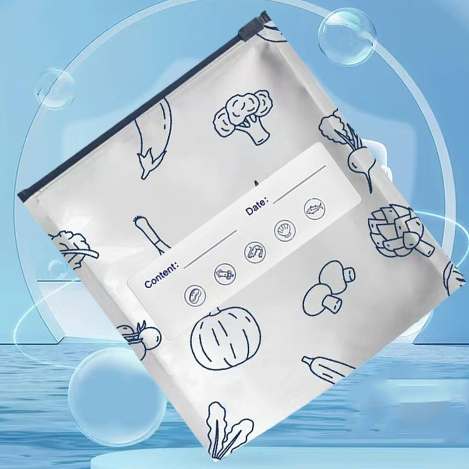 Meal Prep Seafood - Aluminum Foil Storage Bags Vacuum Resealable