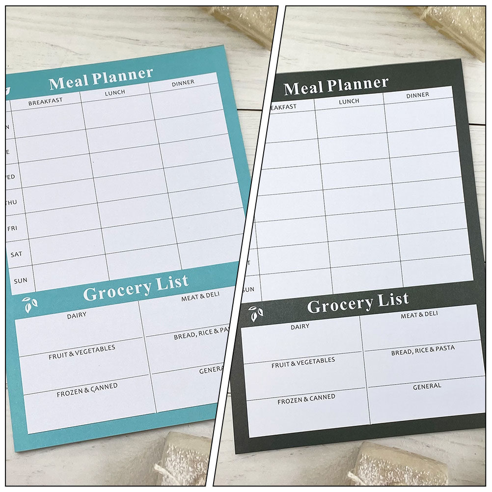 Meal Prep Healthy - 2Pcs Chic Weekly Meal Planner Notebook
