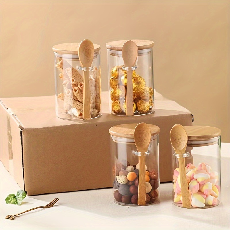 Meal Prep Jar - 280ml Candy Jar, Biscuit Jar, Glass
