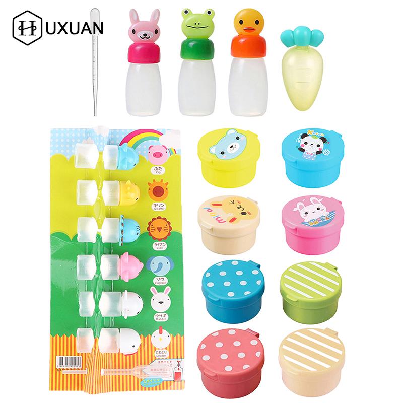 Salad Container Jar - 1-7pcs Mini Seasoning Sauce Bottle Portable