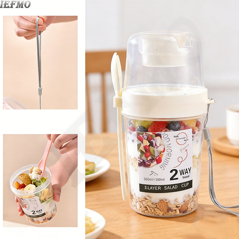 On-the-Go Salad Bowl Set with  - Meal Prep Yogurt Cups review and price