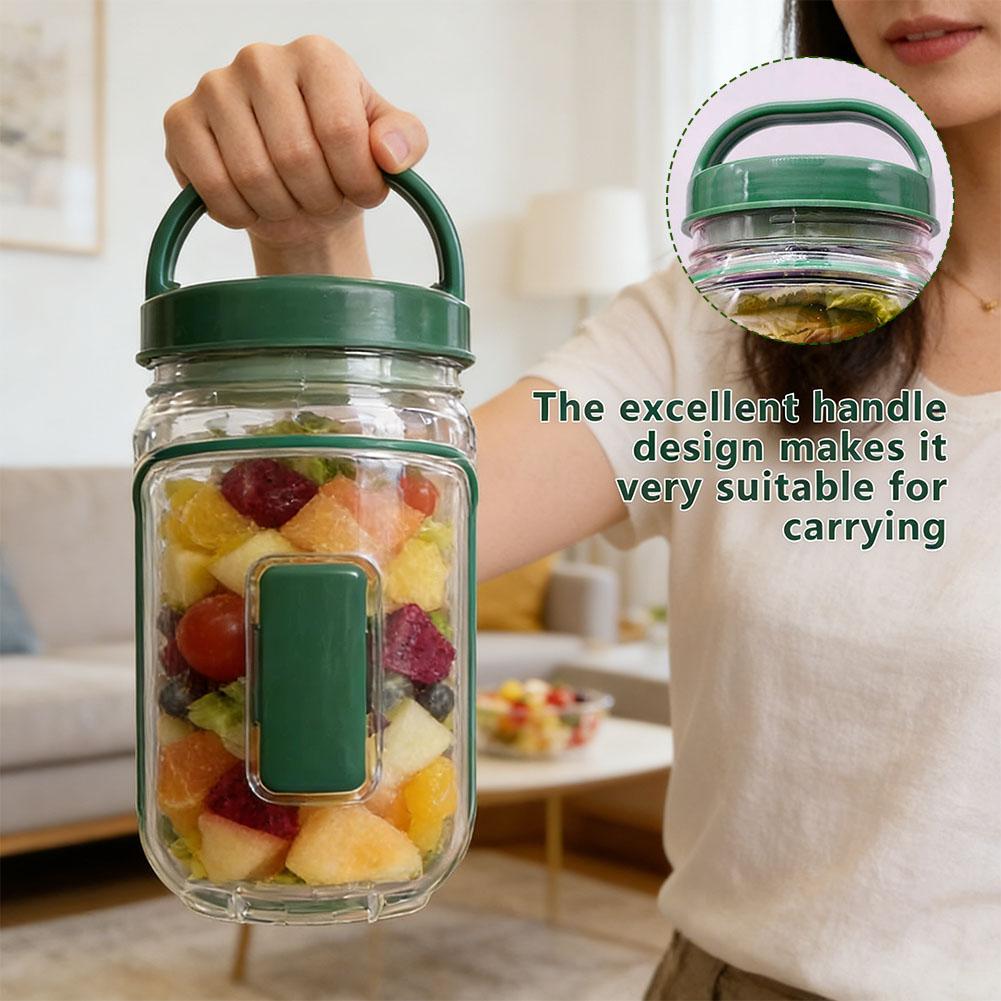 Portable Salad Container Jar w - Meal Prep Jar review and price