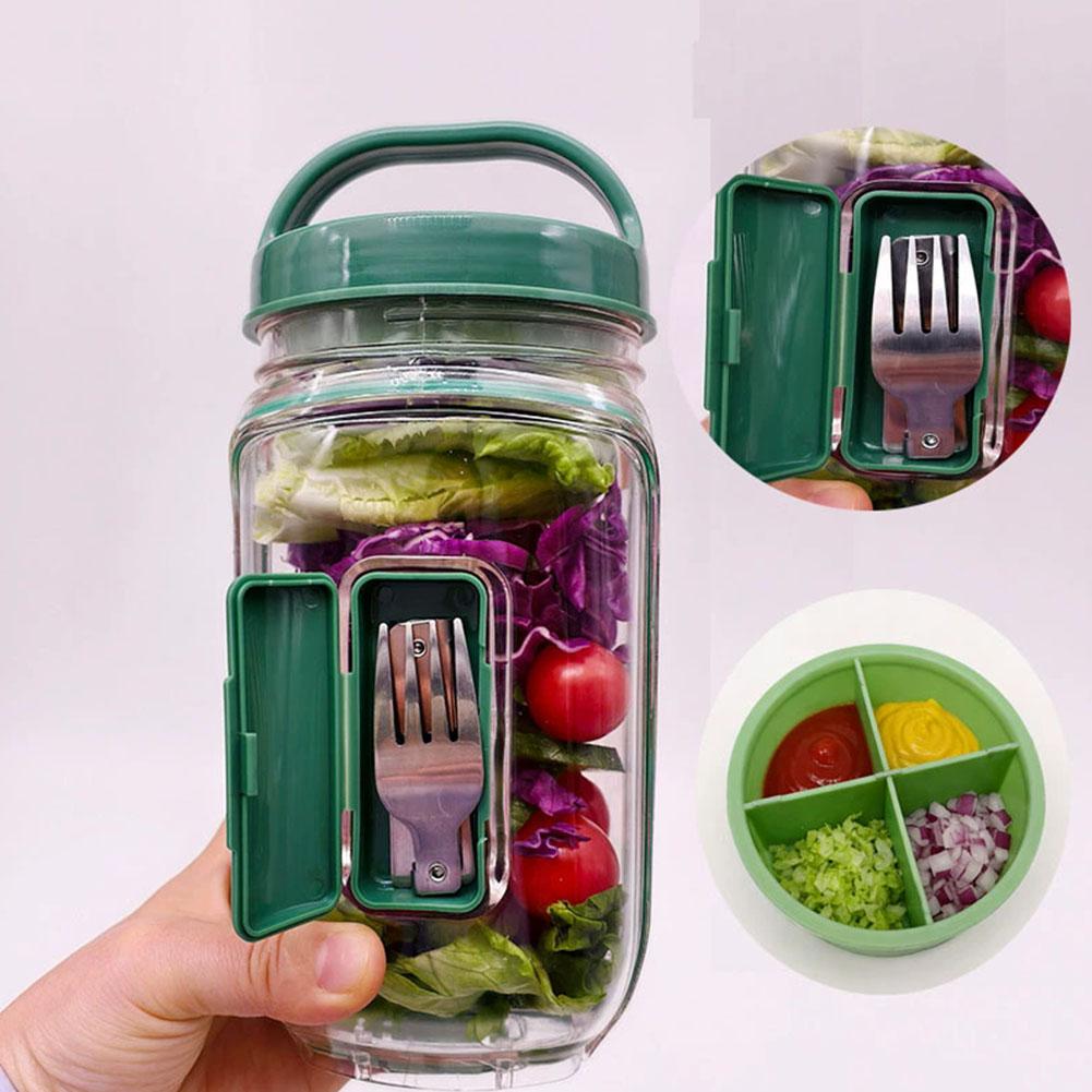 Portable Salad Container Jar w - Meal Prep Jar review and price
