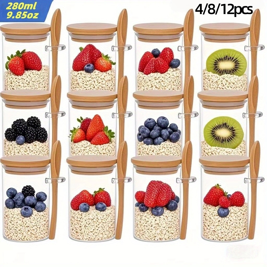 4/8/12Pcs, Oatmeal Breakfast C - Meal Prep Jar review and price