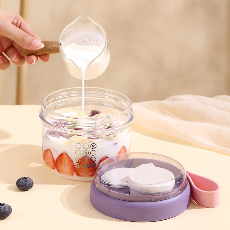 Salad Cup Double Layer Oatmeal - Salad Container Jar review and price