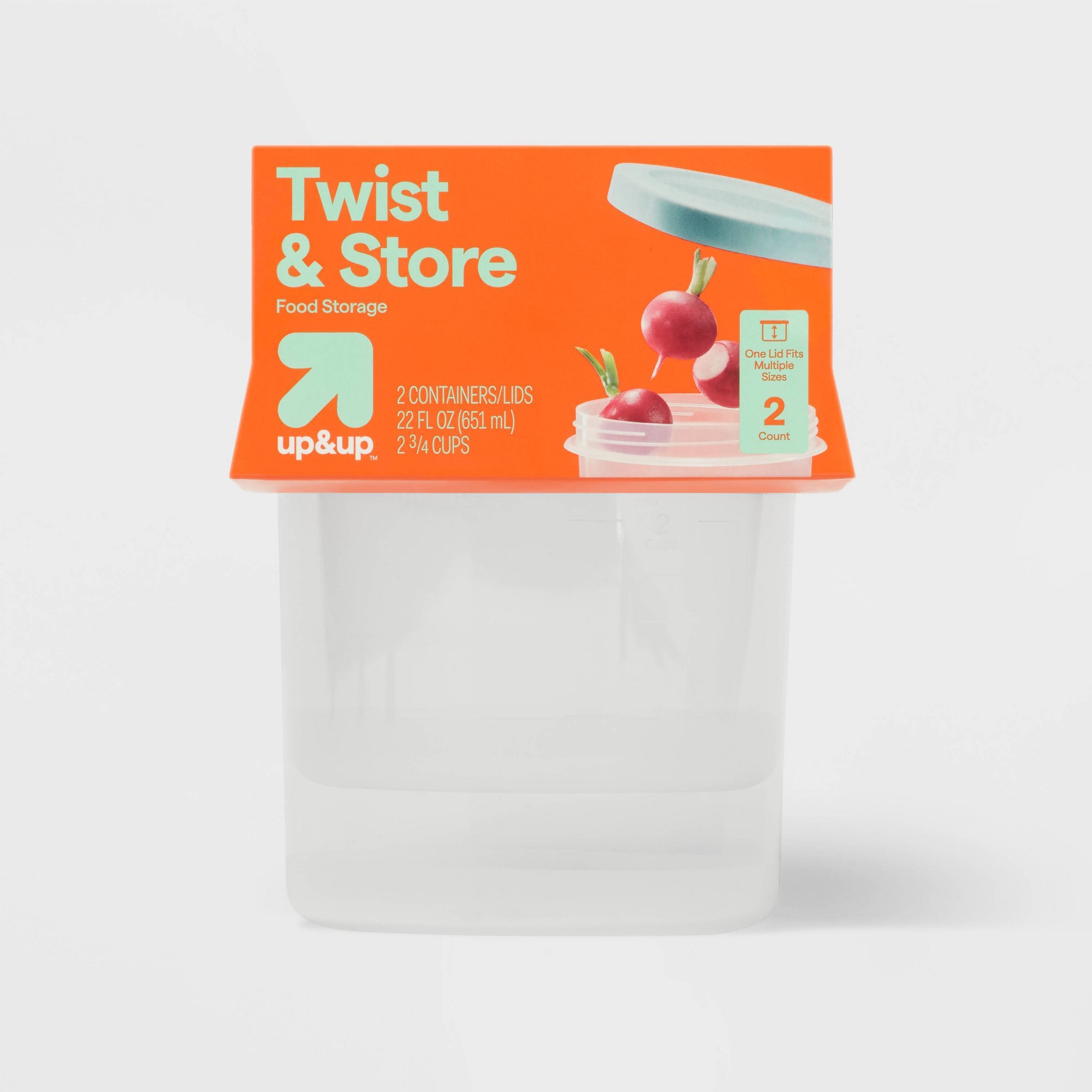 2ct Large Round Twist Food Sto - Meal Prep Jar review and price