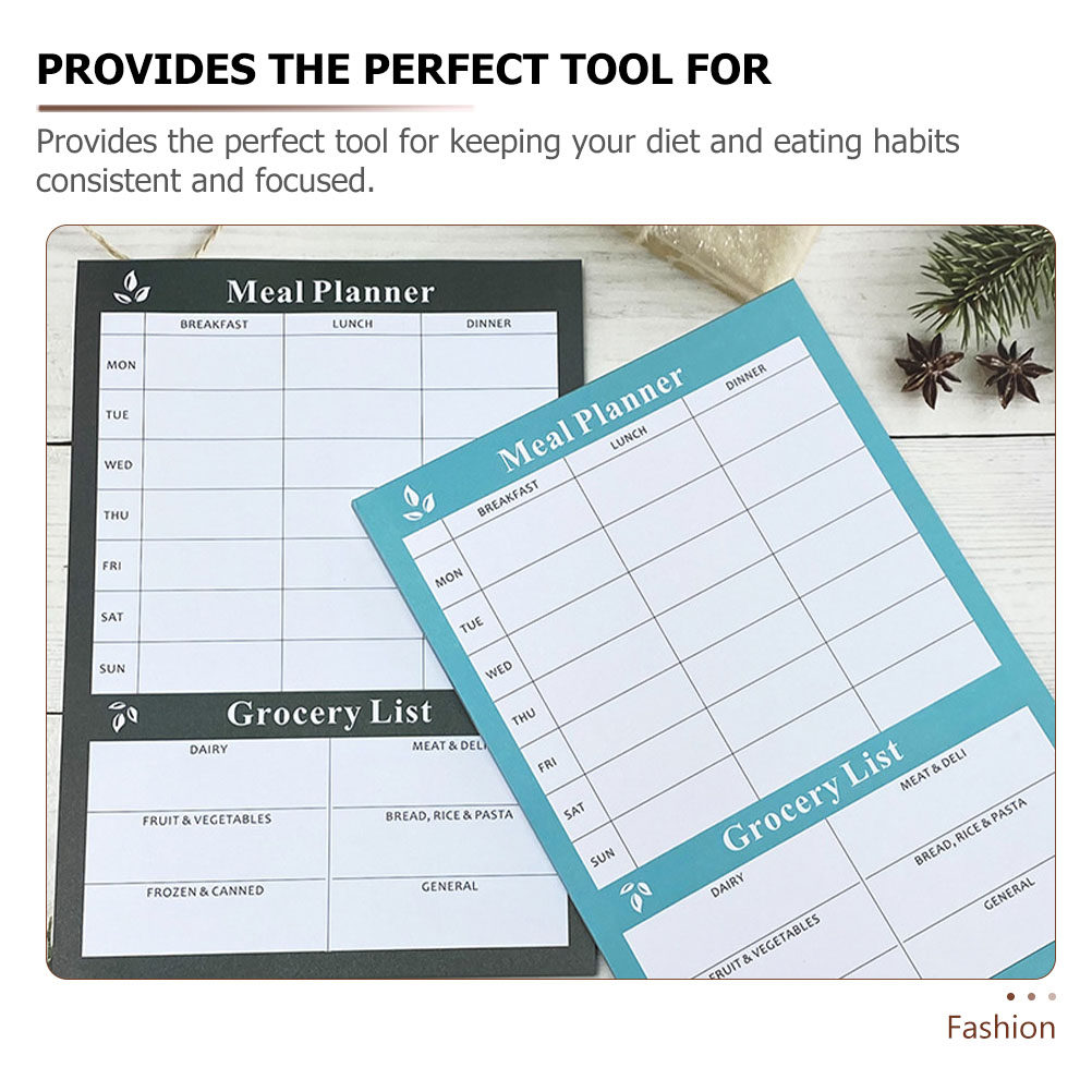 2Pcs Weekly Meal Planner Noteb - Meal Prep Healthy review and price