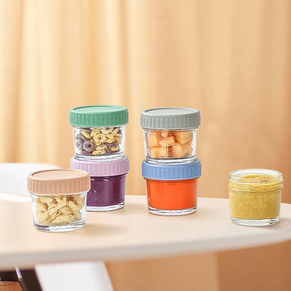 6pcs Glass Baby Food Jar Reusa - Salad Container Jar review and price