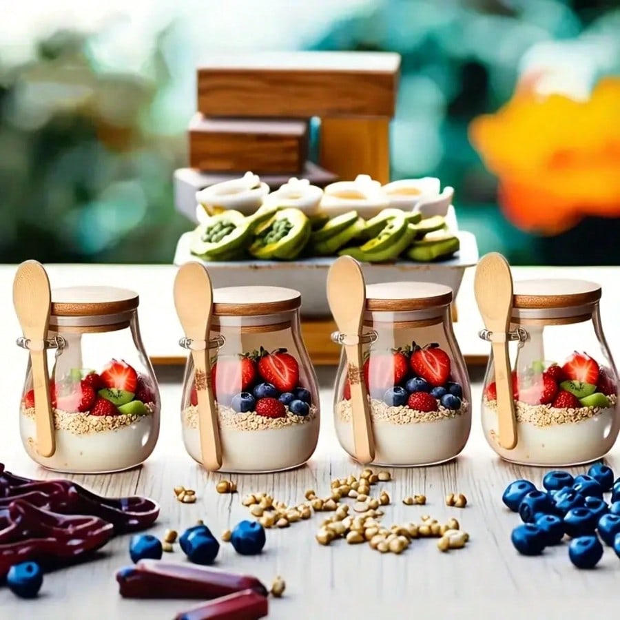 4 Pack Overnight Oats Containe - Meal Prep Yogurt Parfait review and price