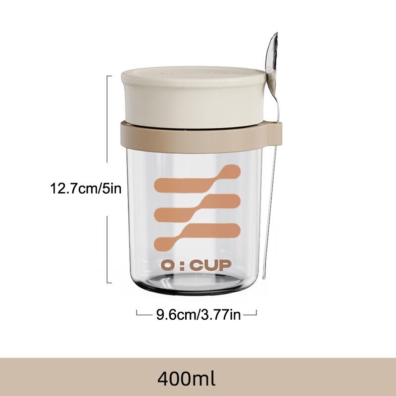 400ML Overnight Oats Glass Cup - Meal Prep Yogurt Cups review and price