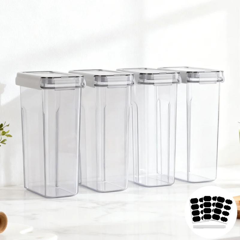 4pc/8pc Food Containers Set 4L - Meal Prep Jar review and price