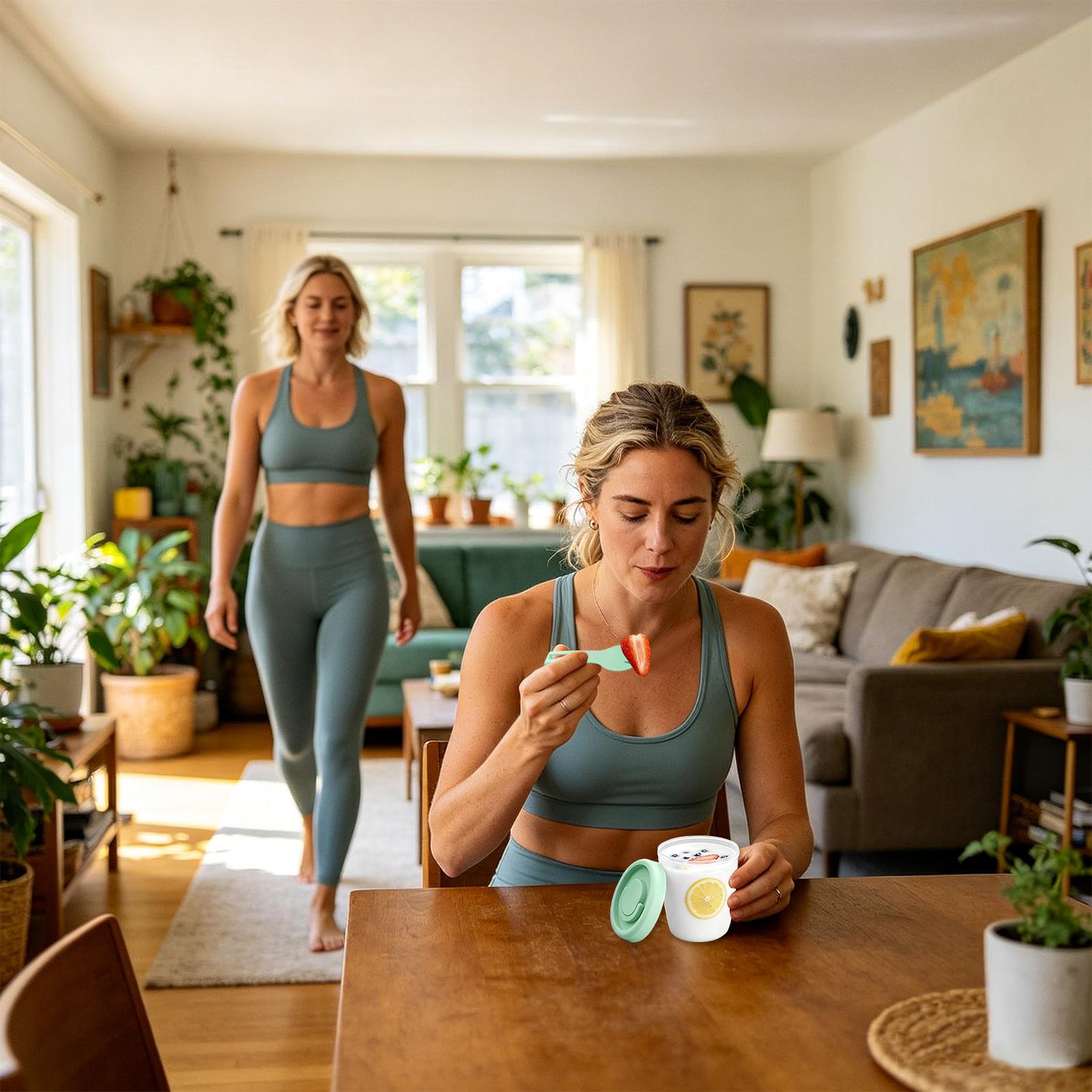Yogurt Cups With Lids Draining - Meal Prep Yogurt Cups review and price