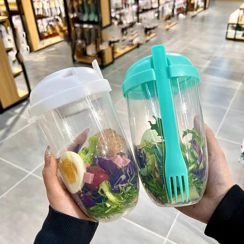 Portable Salad Bowl with Lid a - Meal Prep Healthy review and price