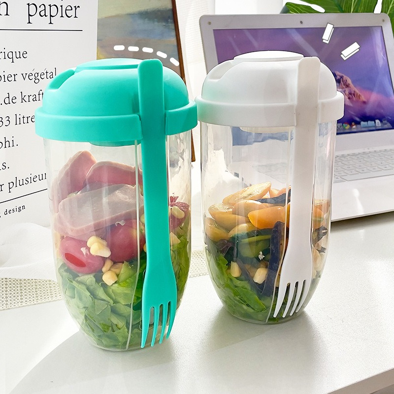 Portable Salad Bowl with Lid a - Meal Prep Healthy review and price
