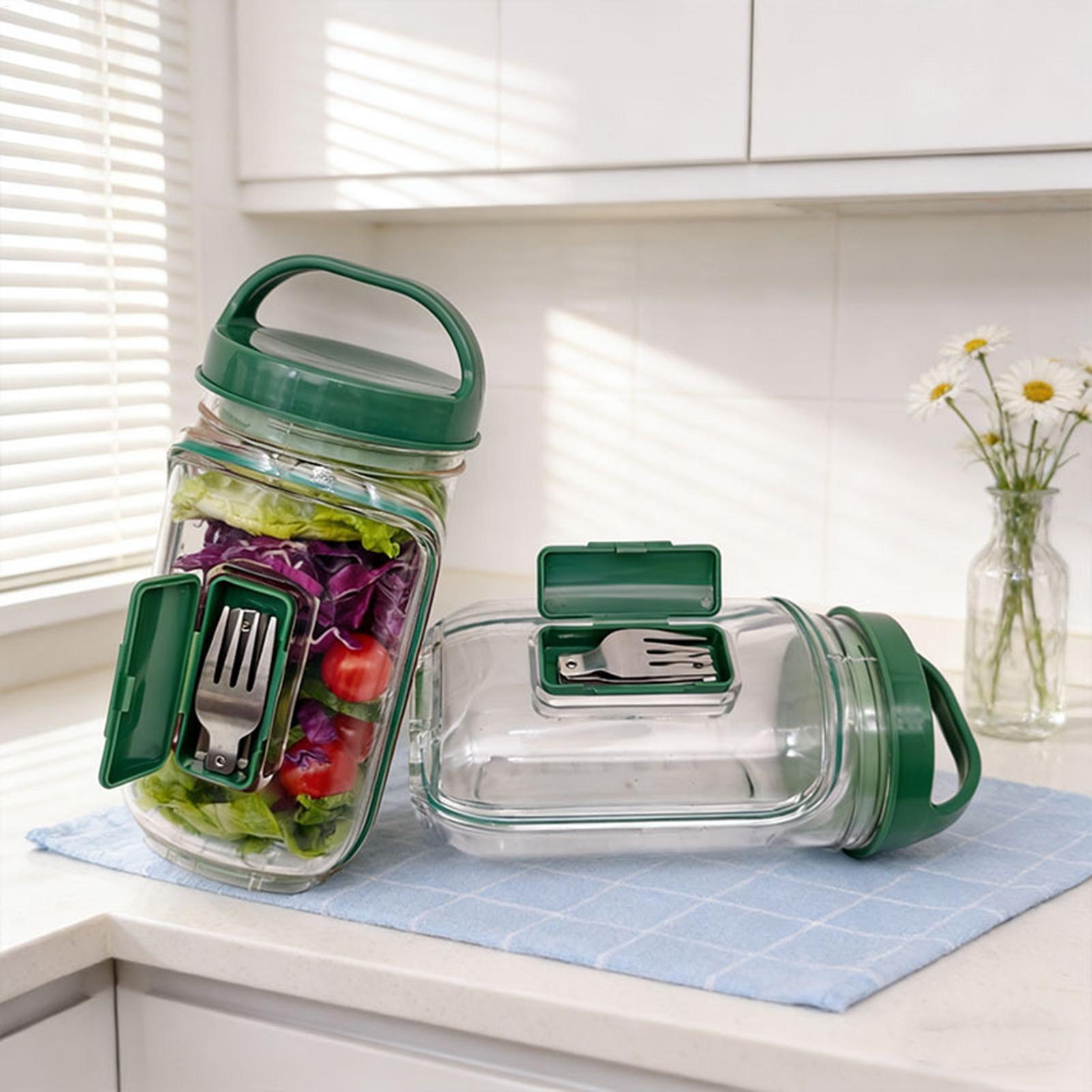 1000ml Leakproof Salad Contain - Meal Prep Jar review and price