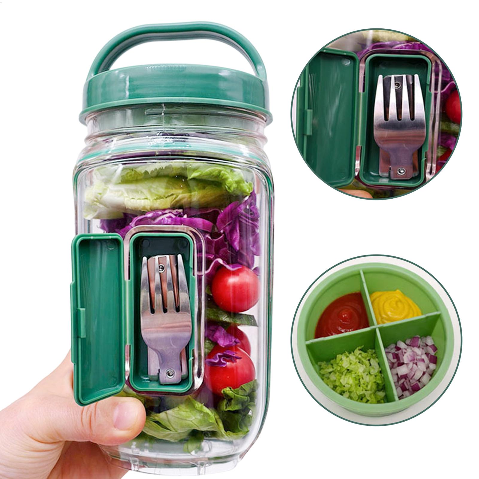 1000ml Leakproof Salad Contain - Meal Prep Jar review and price