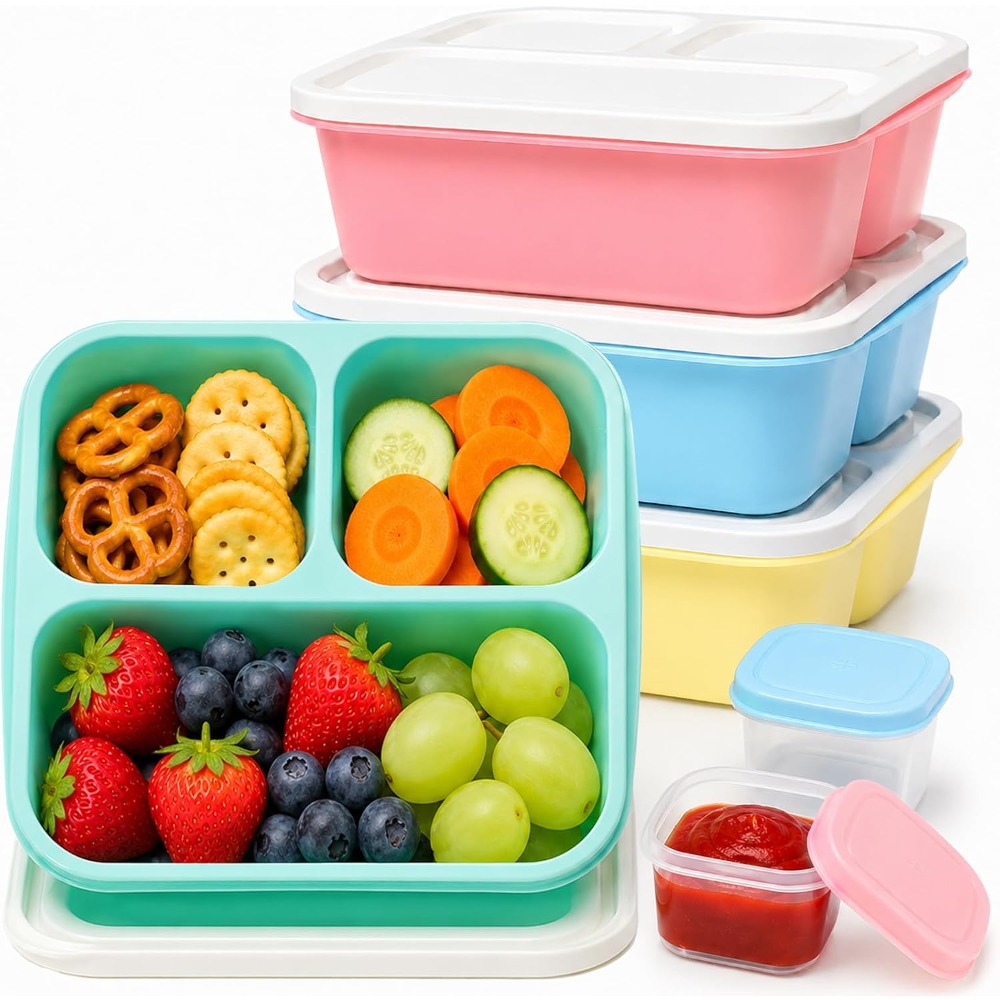 3 Compartment Bento Box Snack  - Meal Prep Healthy review and price