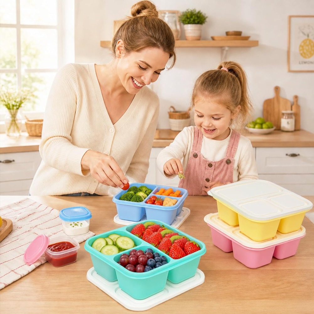 3 Compartment Bento Box Snack  - Meal Prep Healthy review and price