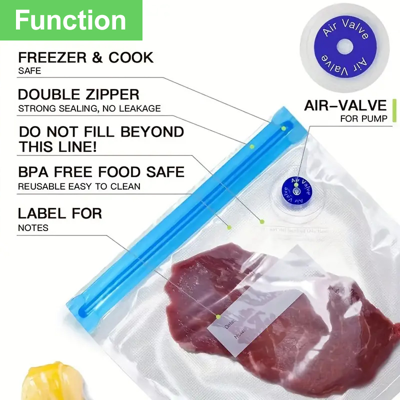 25PCS Reusable Vacuum Sealer B - Meal Prep Seafood review and price
