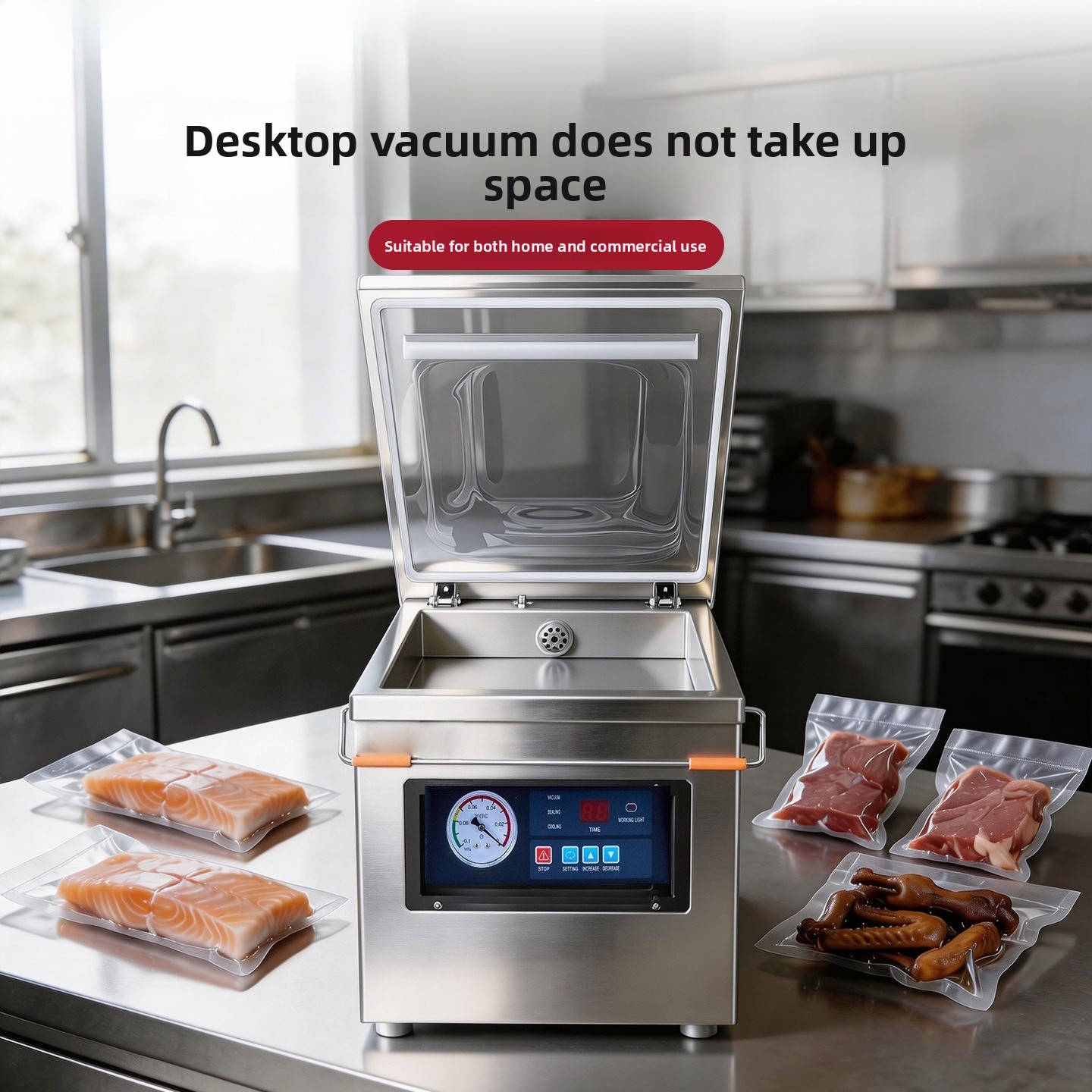 Stainless Steel Food Vacuum Se - Meal Prep Seafood review and price