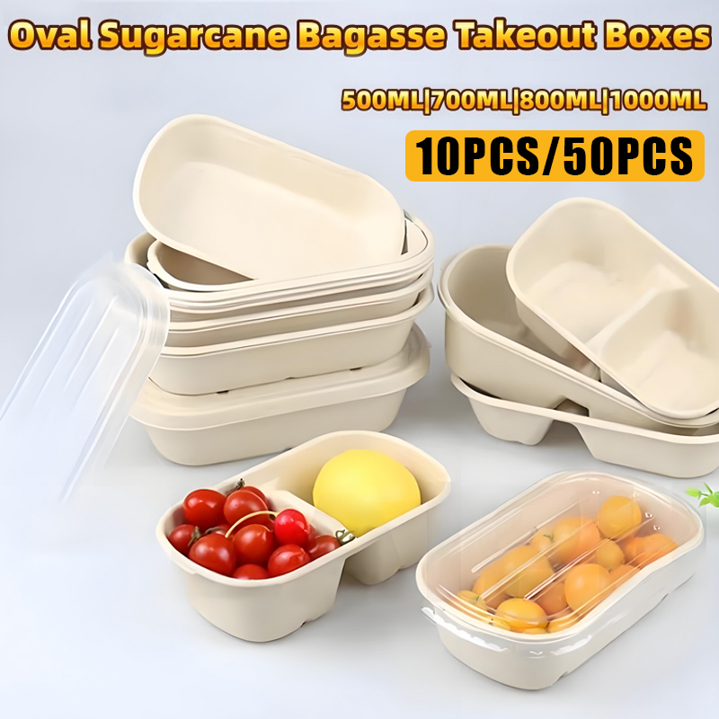 10/50PCS Disposable Takeaway B - Salad Container Jar review and price