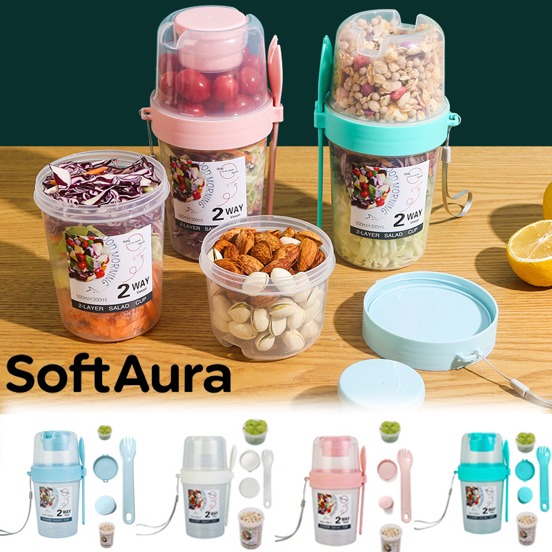 SoftAura Breakfast On The Go C - Meal Prep Jar review and price