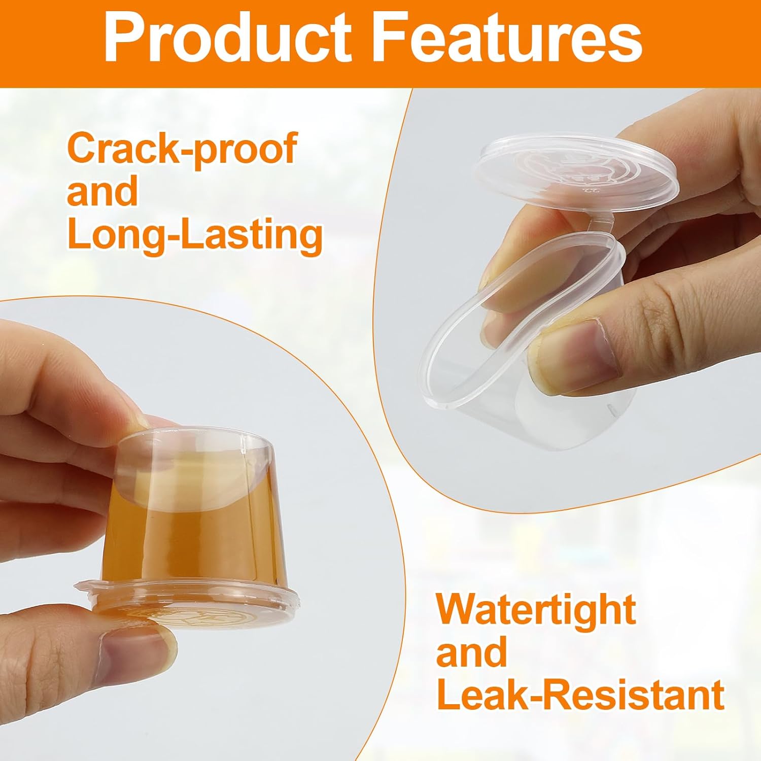 Disposable Clear Plastic Sauce - Meal Prep Jar review and price
