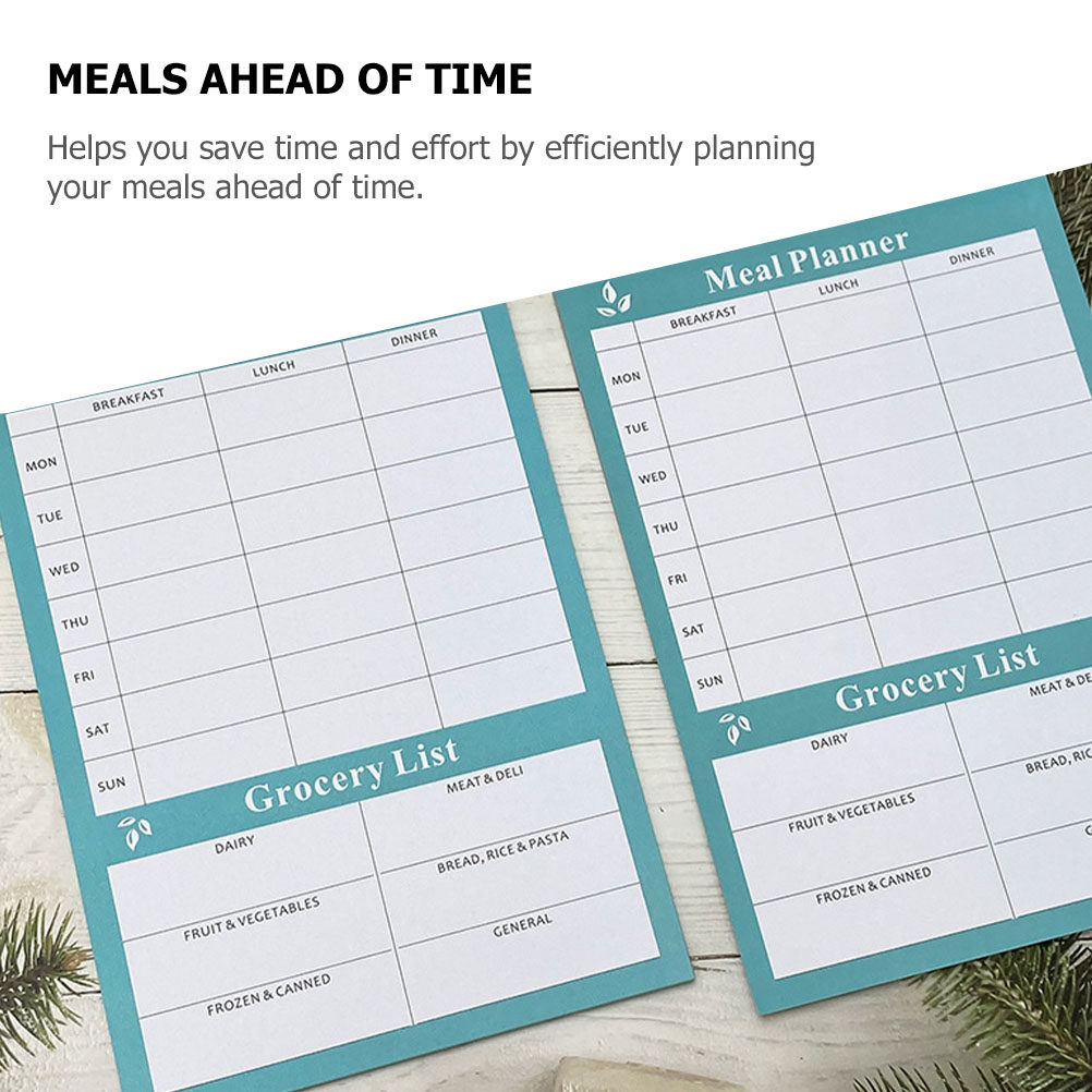 2Pcs Chic Weekly Meal Planner  - Meal Prep Healthy review and price