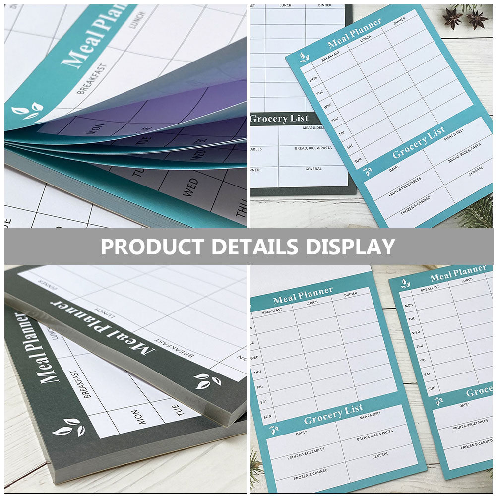 2Pcs Chic Weekly Meal Planner  - Meal Prep Healthy review and price