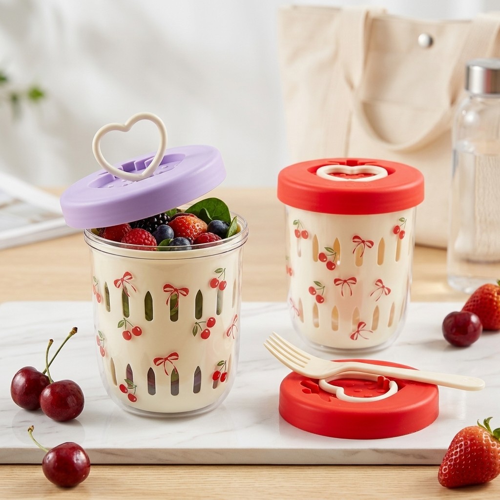Plastic Salad Container with L - Meal Prep Yogurt Cups review and price