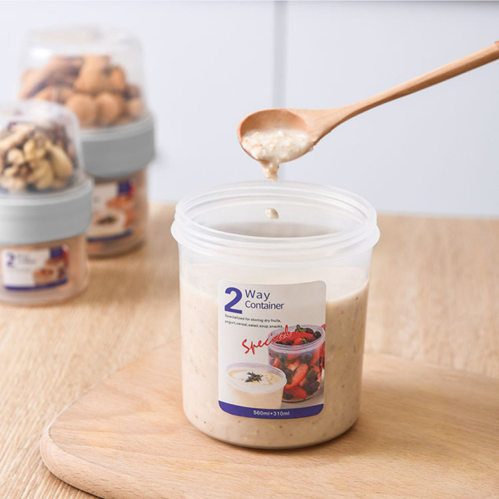 Double Layer Leakproof Food Ca - Meal Prep Jar review and price